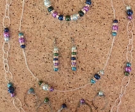 Homemade Beaded Jewelry Set
