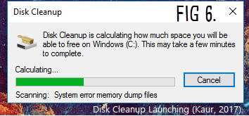 Launch the Disk Cleanup Utility 
