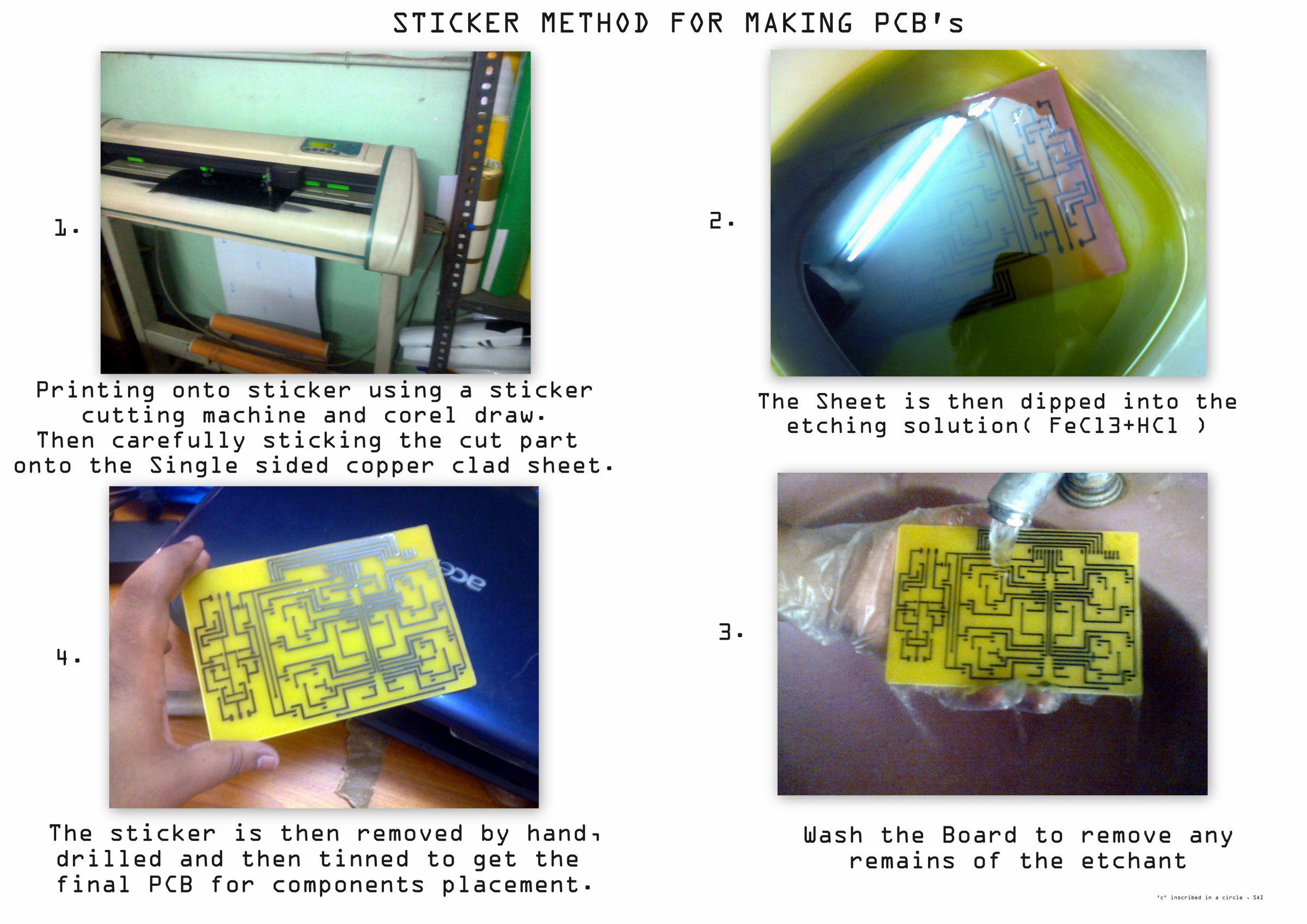 Toner Transfer Method and Sticker Method of PCB Fabrication Along With ...