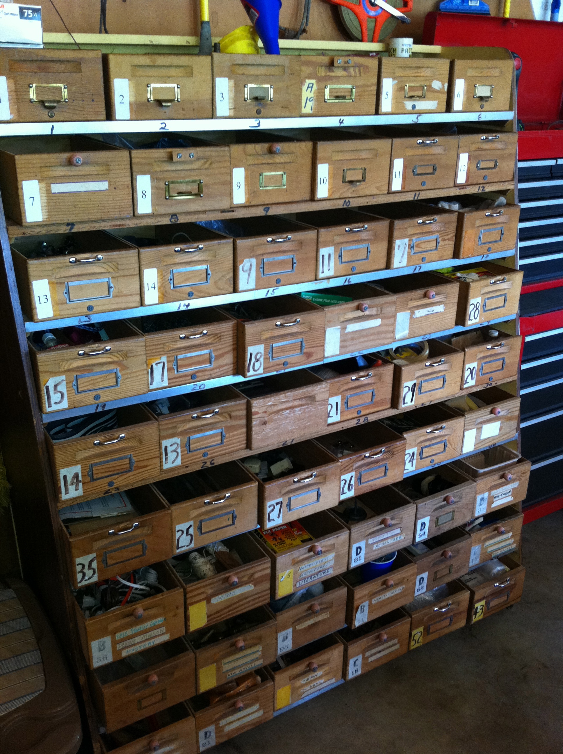 "Card Catalog" Storage Boxes