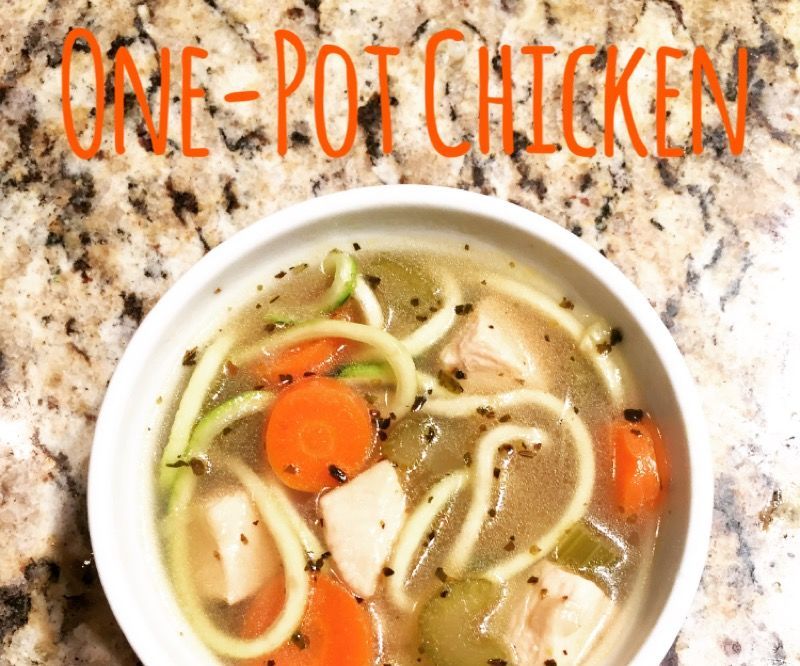 One-Pot Chicken "Zoodle" Soup