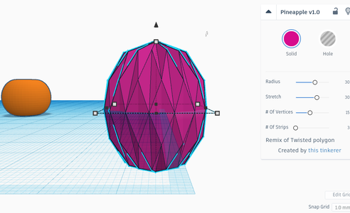 Shaping and Coloring the Pineapple's Base