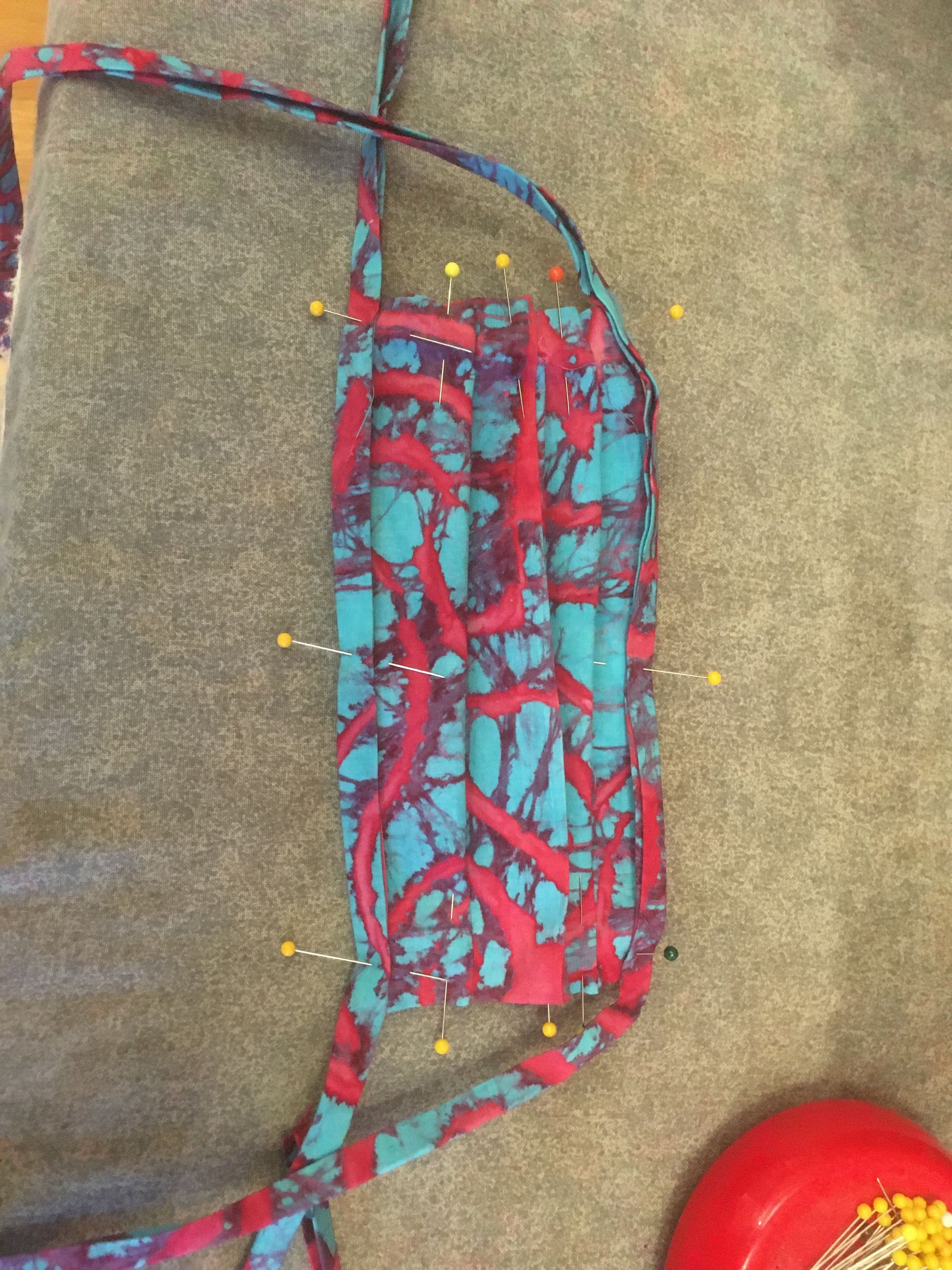Fast and Easy Singleseam Pattern for Twolayer Cloth Mask With Ties