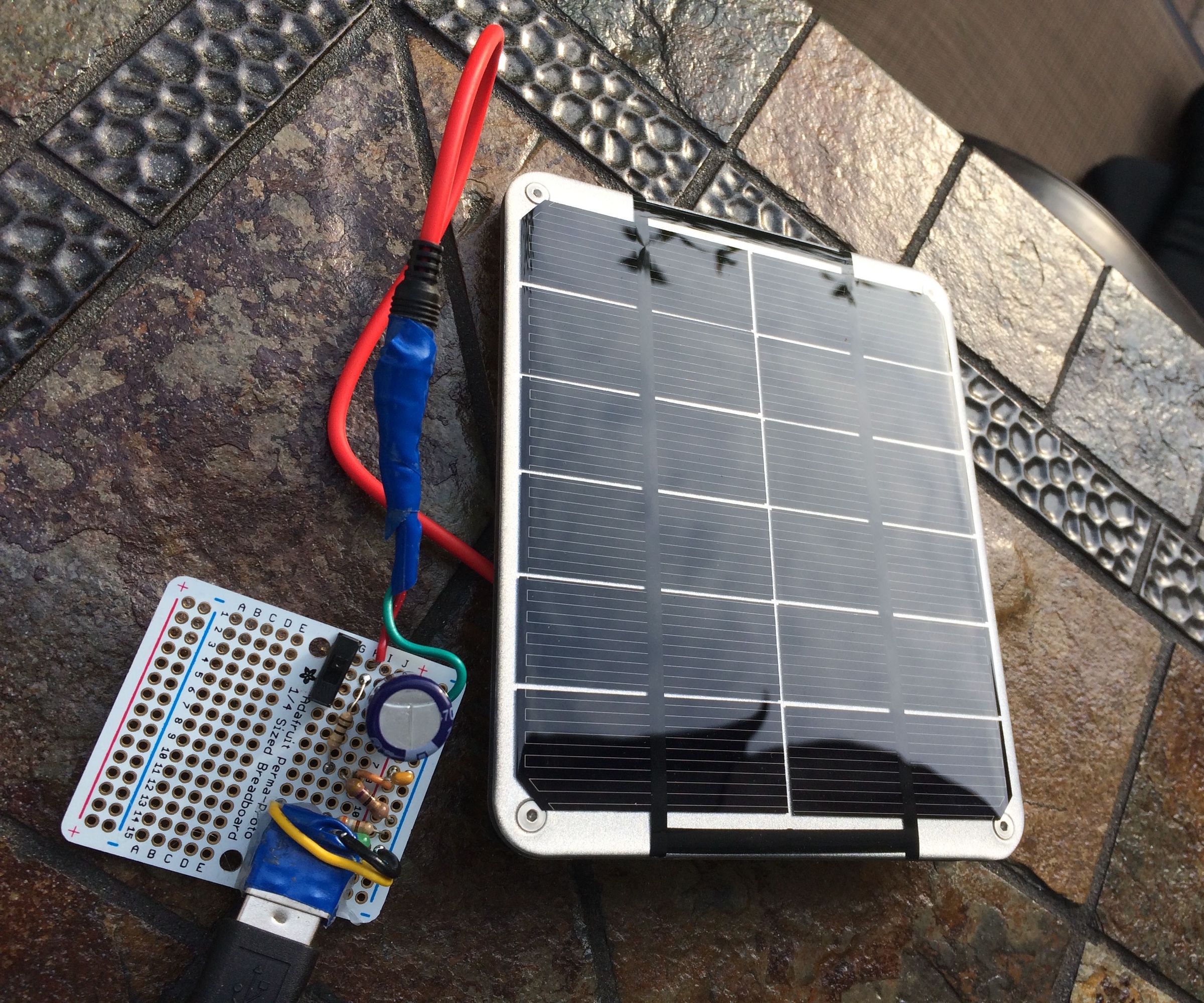 Solar Portable Power-Supply/Charger DIY 