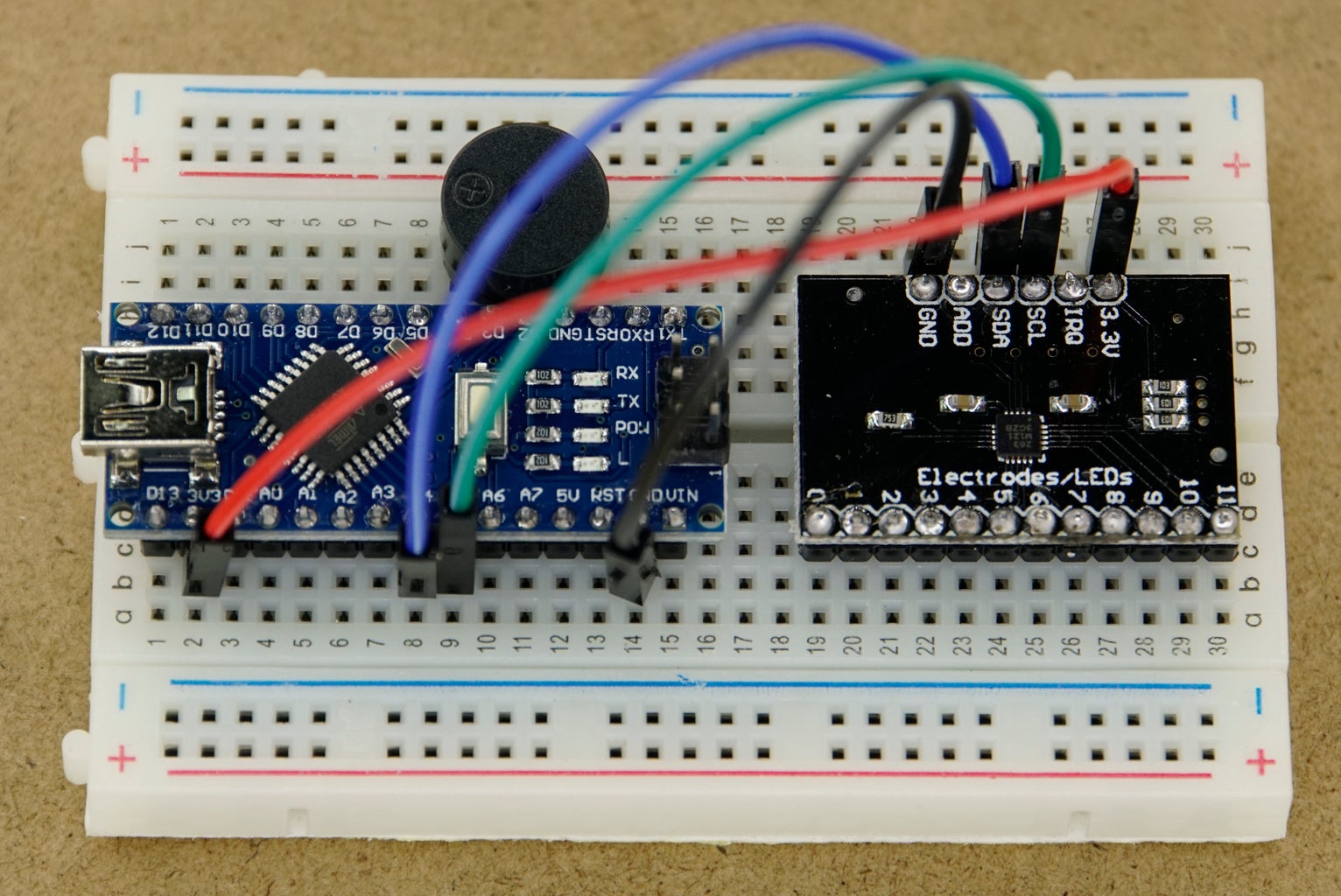 Arduino - Touch Sensor Connections