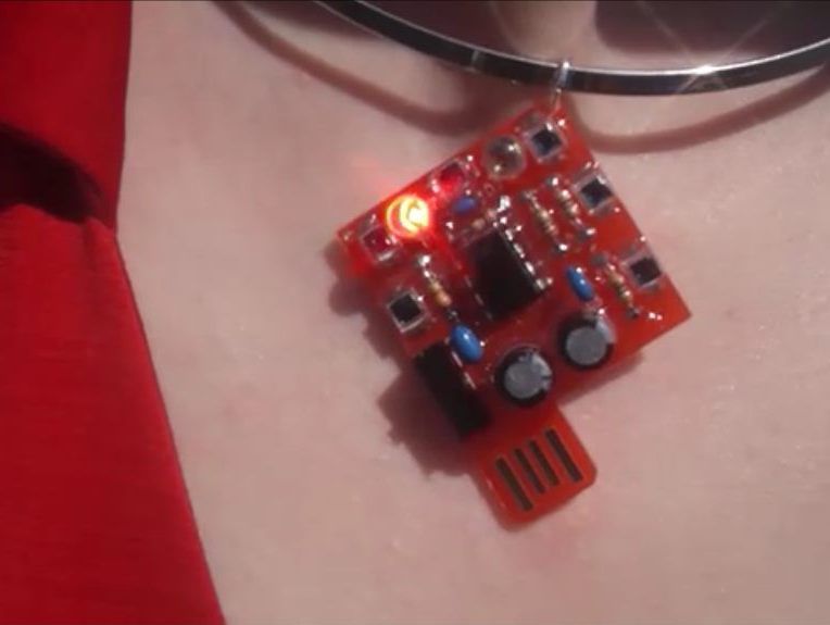 Solar Powered Blinky LED Jewelry
