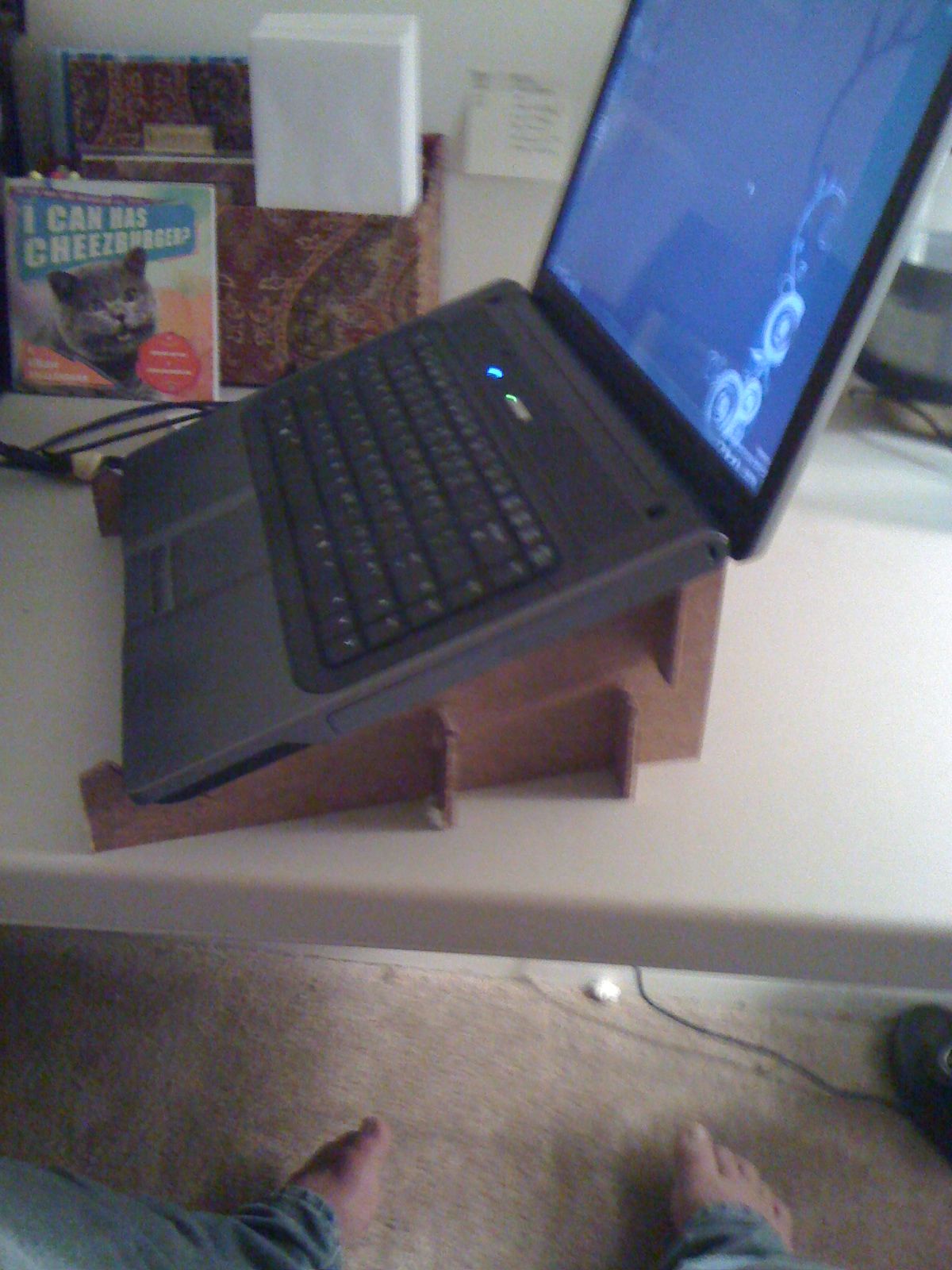 Creating a Laptop Stand for Under $5.00