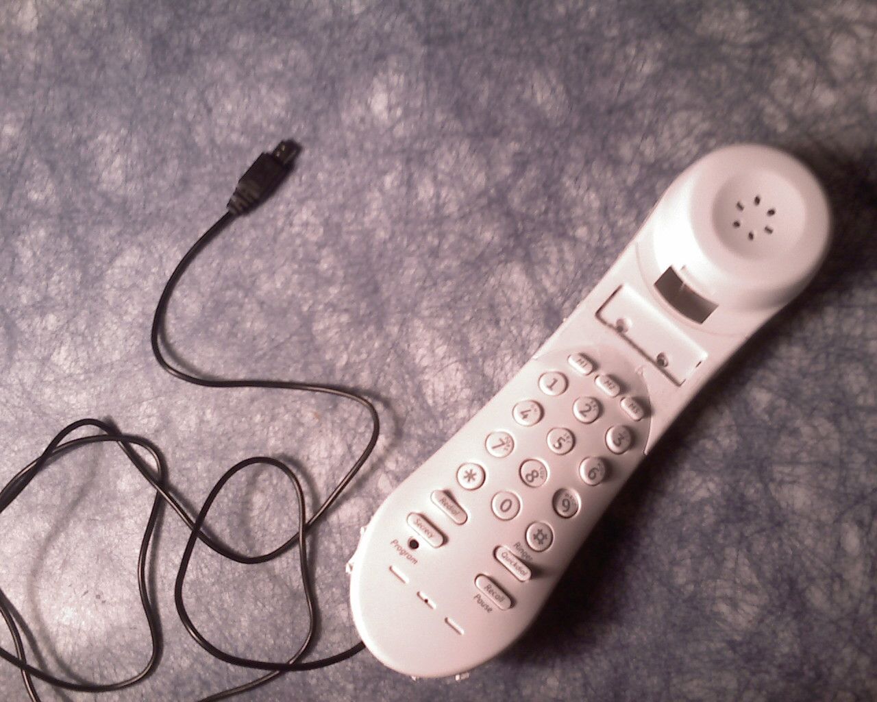 Retro Wired Phone From Handsfree Headset