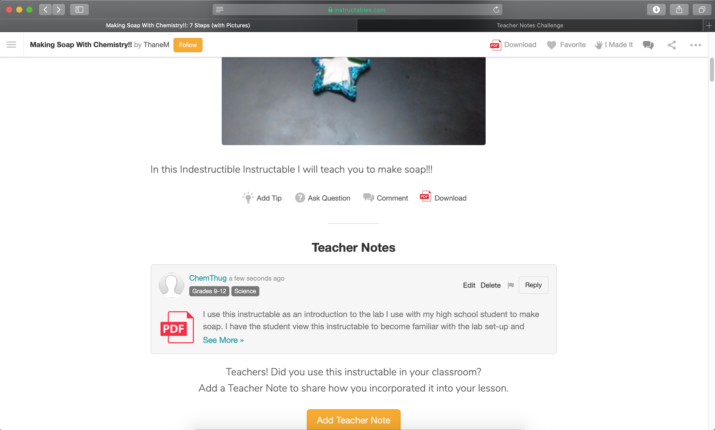 Making Soap With Chemistry!!