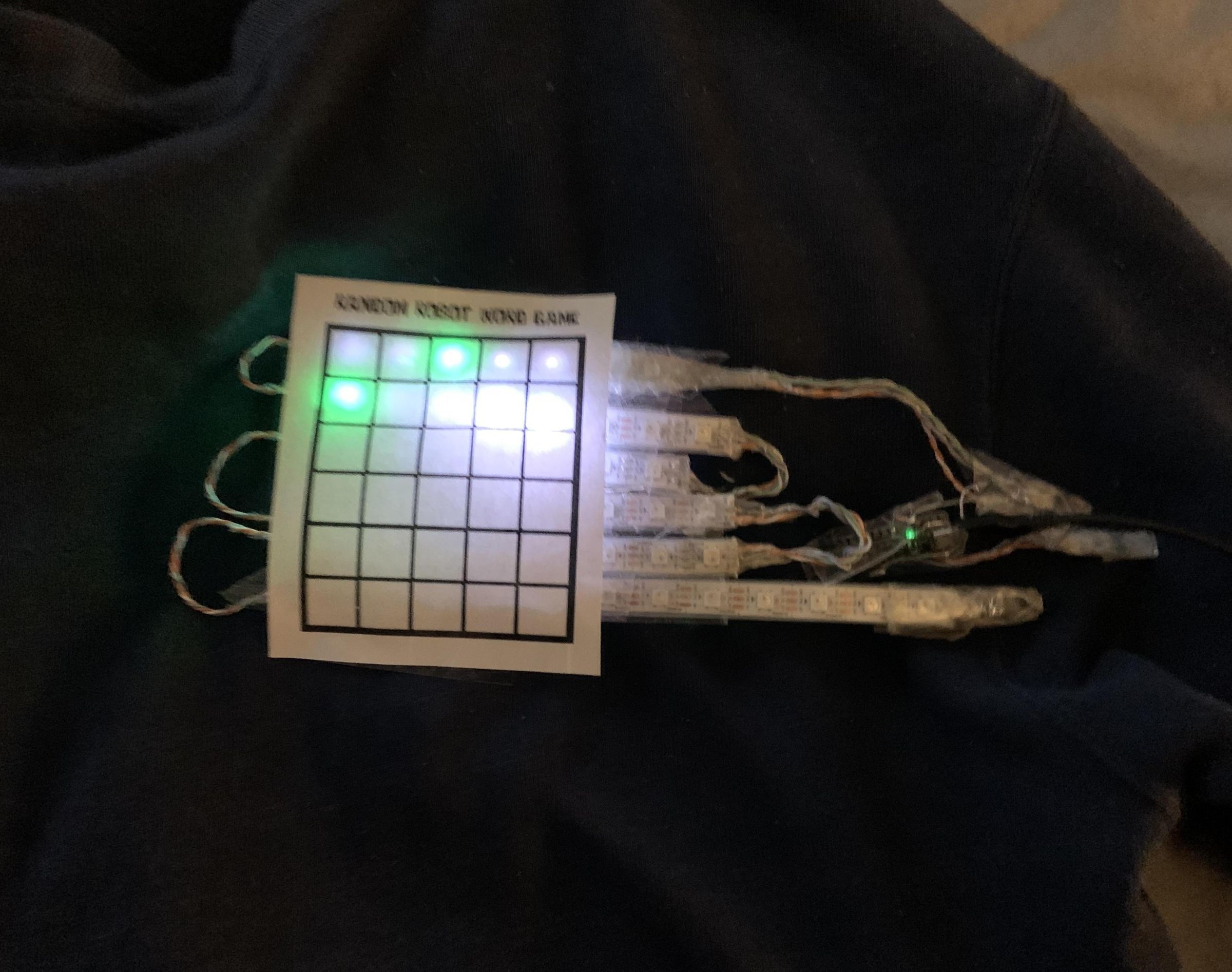 Wordle Like Light Up Badge