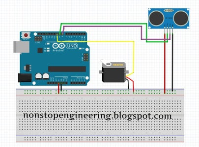 Sonar Radar System Using Arduino, Servo & Ultrasonic (HC-SR04) : 6 ...