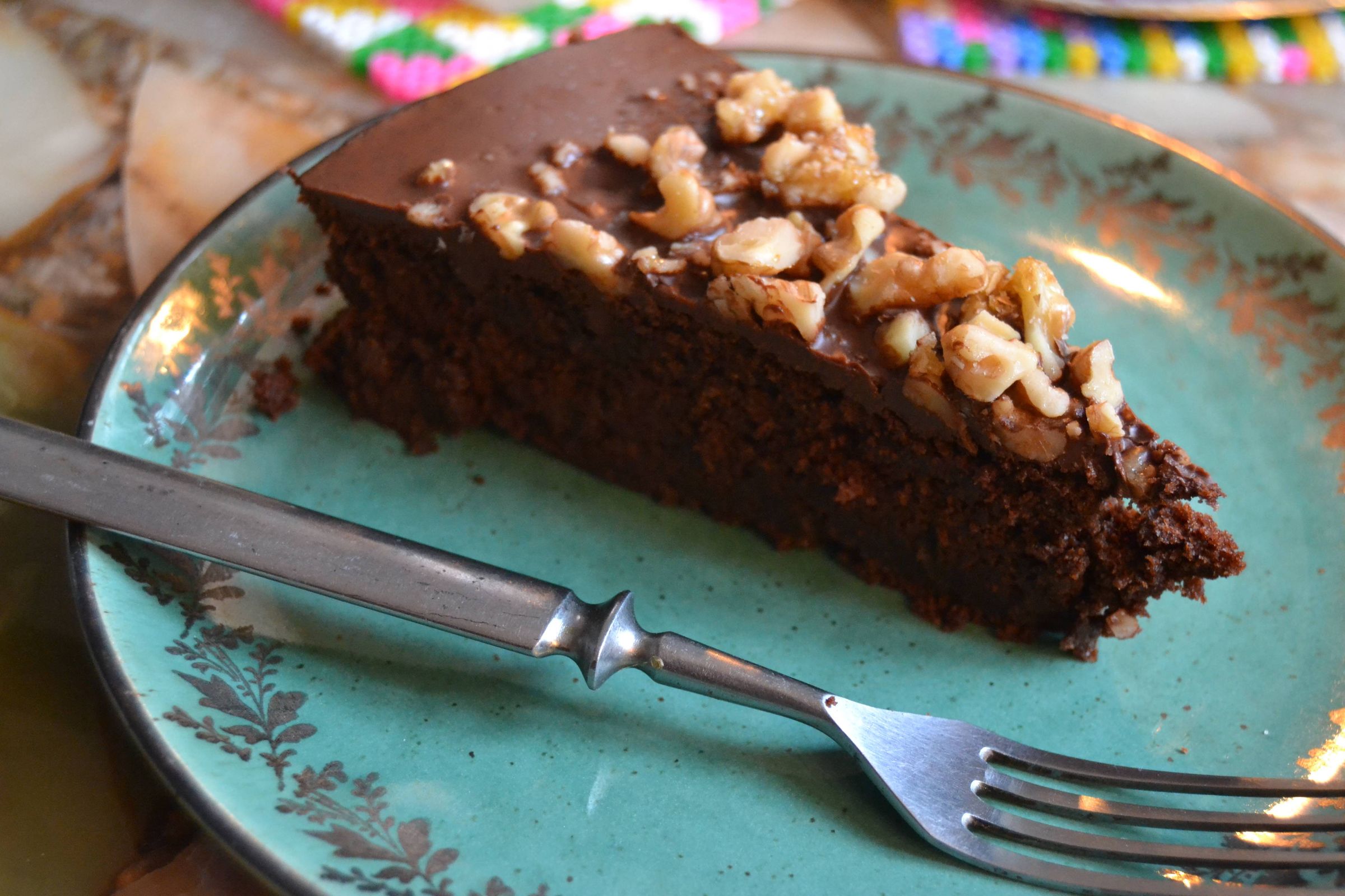 The Perfect Chocolate Cake Topped With Salty Caramelized Walnuts