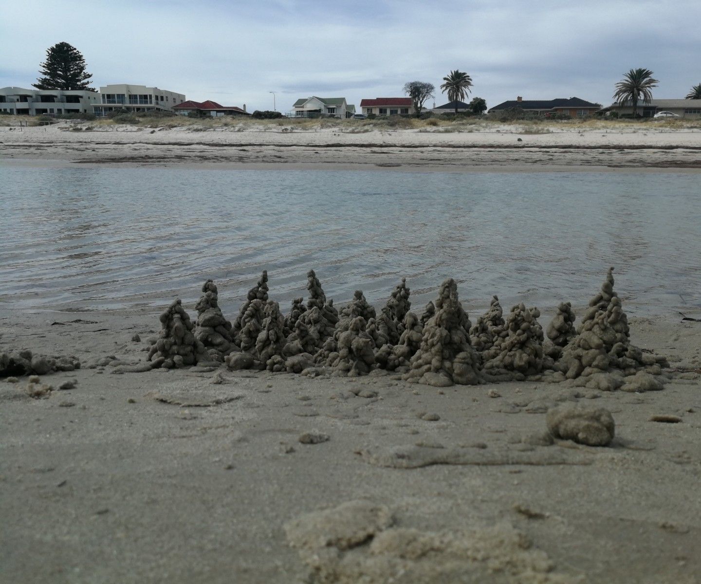 Simple Sand Sculpture - Drip Trees 