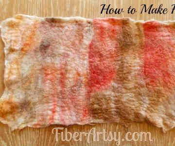 Felting Techniques Series - Part 1 Felting a Piece of Fabric
