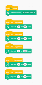 Option 1: Use "Play Note" in Scratch