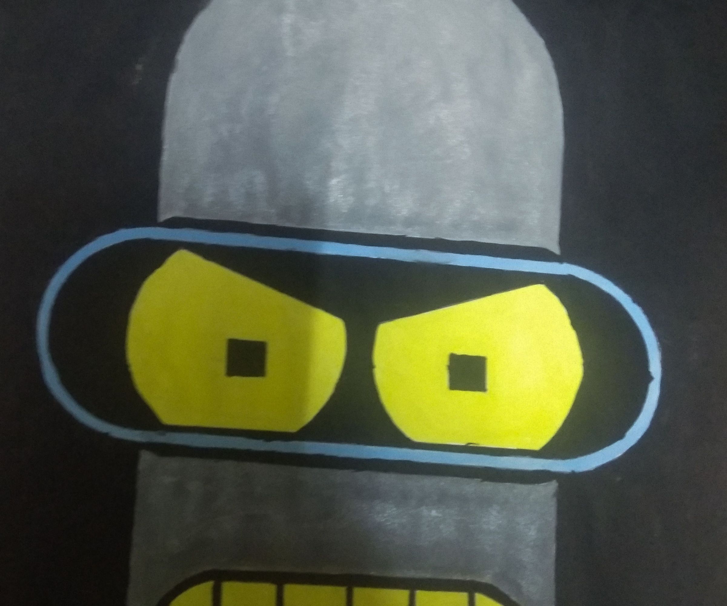 Bender Poster Using Acrylic Paint
