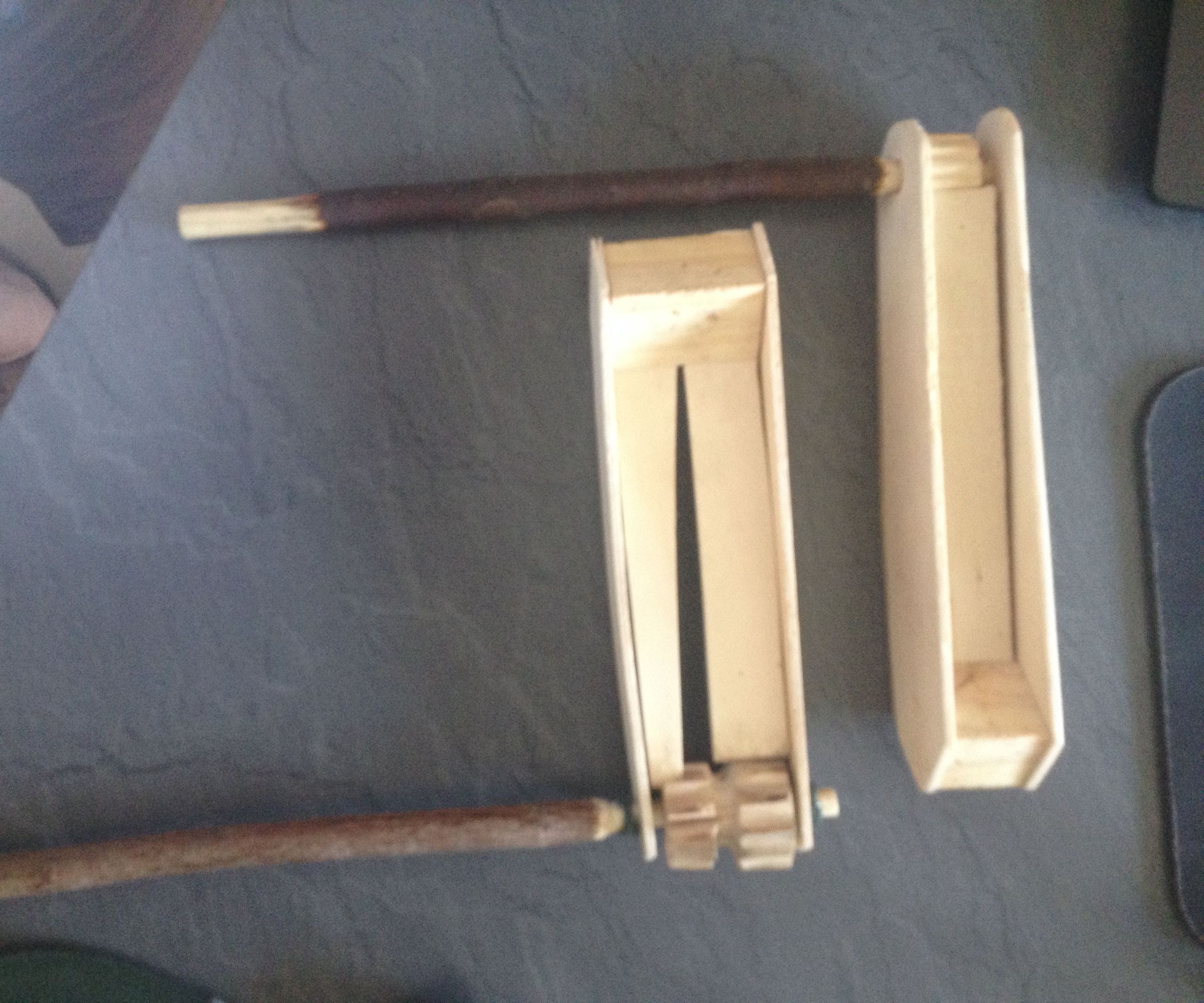 Two Tones Wooden Rattle