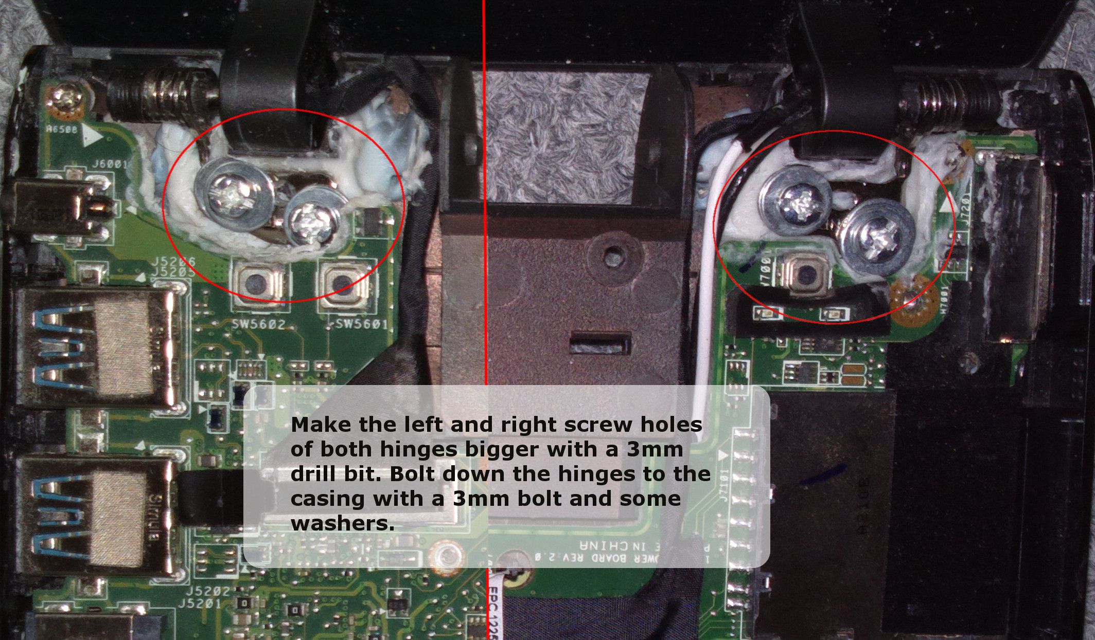 Asus EEE PC Loose Hinges Fix 3 Steps Instructables