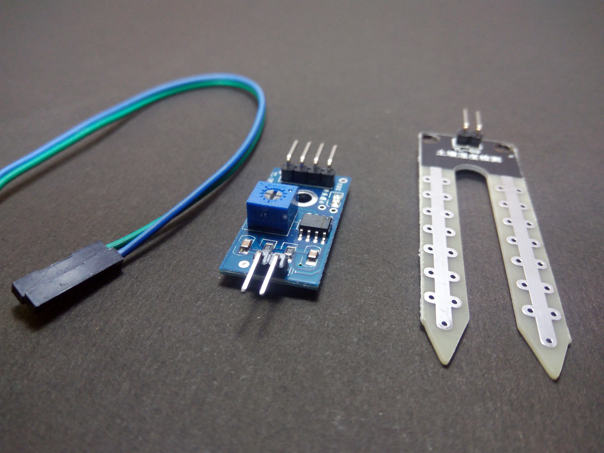 5-Pack Soil Humidity Moisture Detection Sensor Module For Arduino W/ Dupont Wires