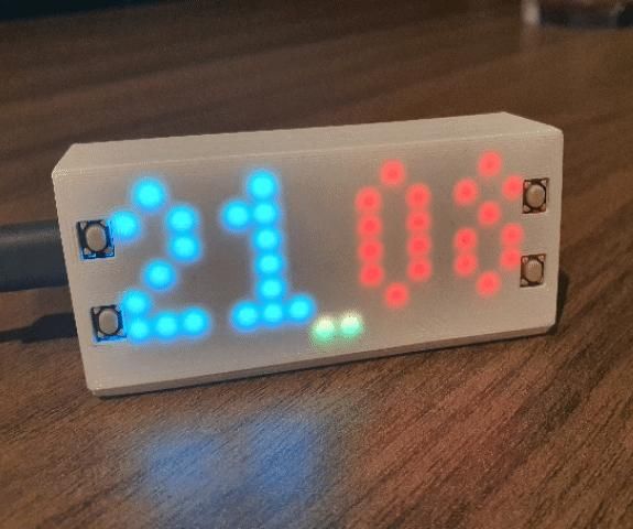 Pico Unicorn Mini Desk Clock