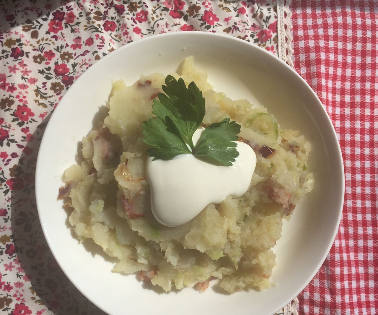 Potato, Cabbage and Bacon Mash