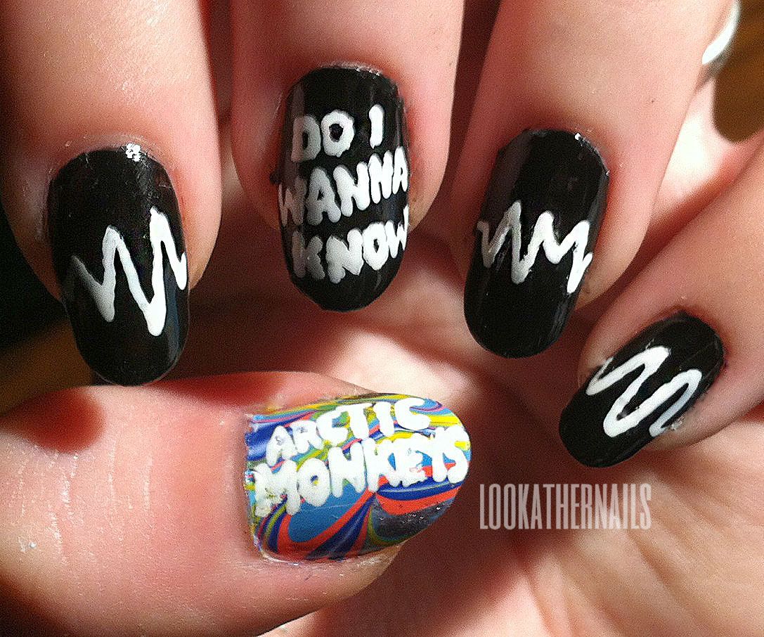 Arctic Monkeys AM Nail Art