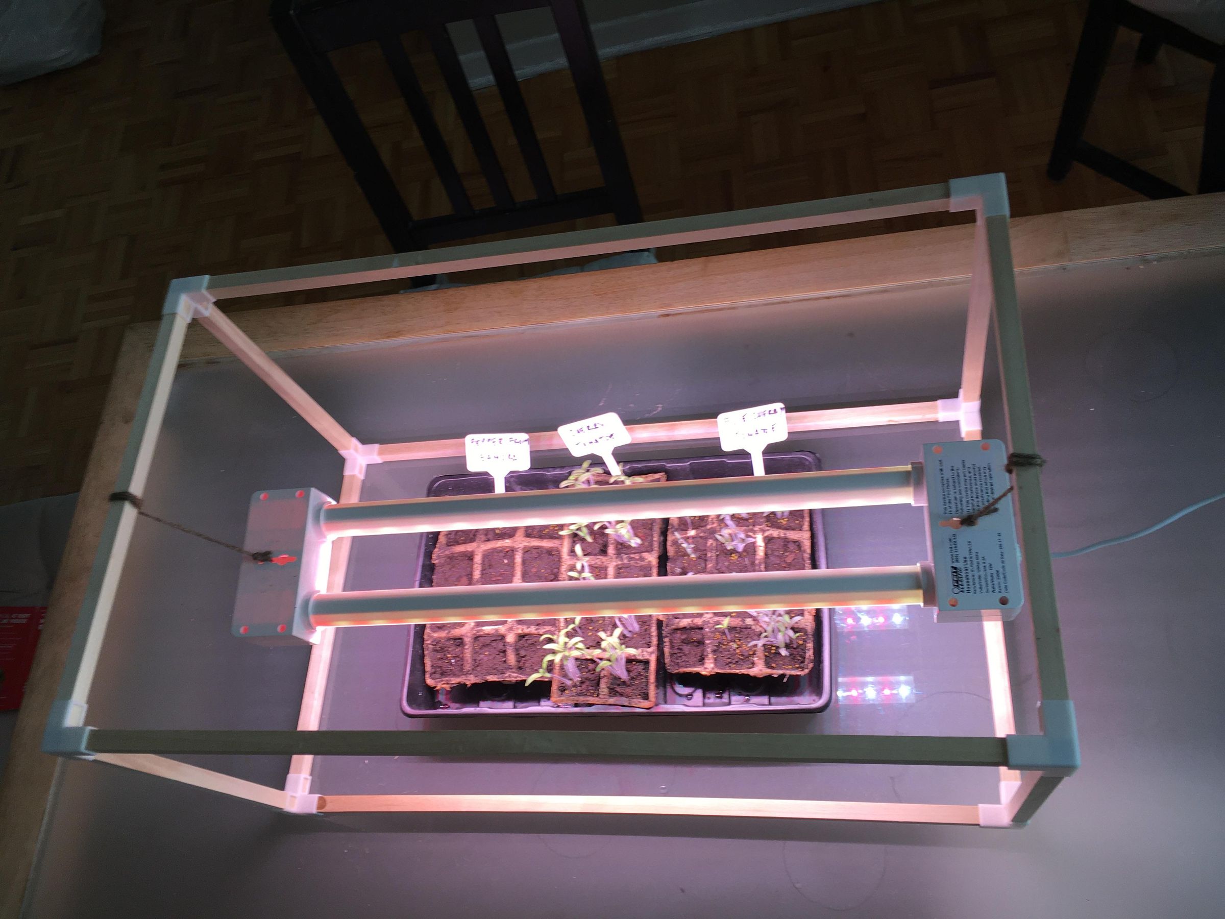 Seed Starter Structure for Growing Lights 6 Steps (with Pictures