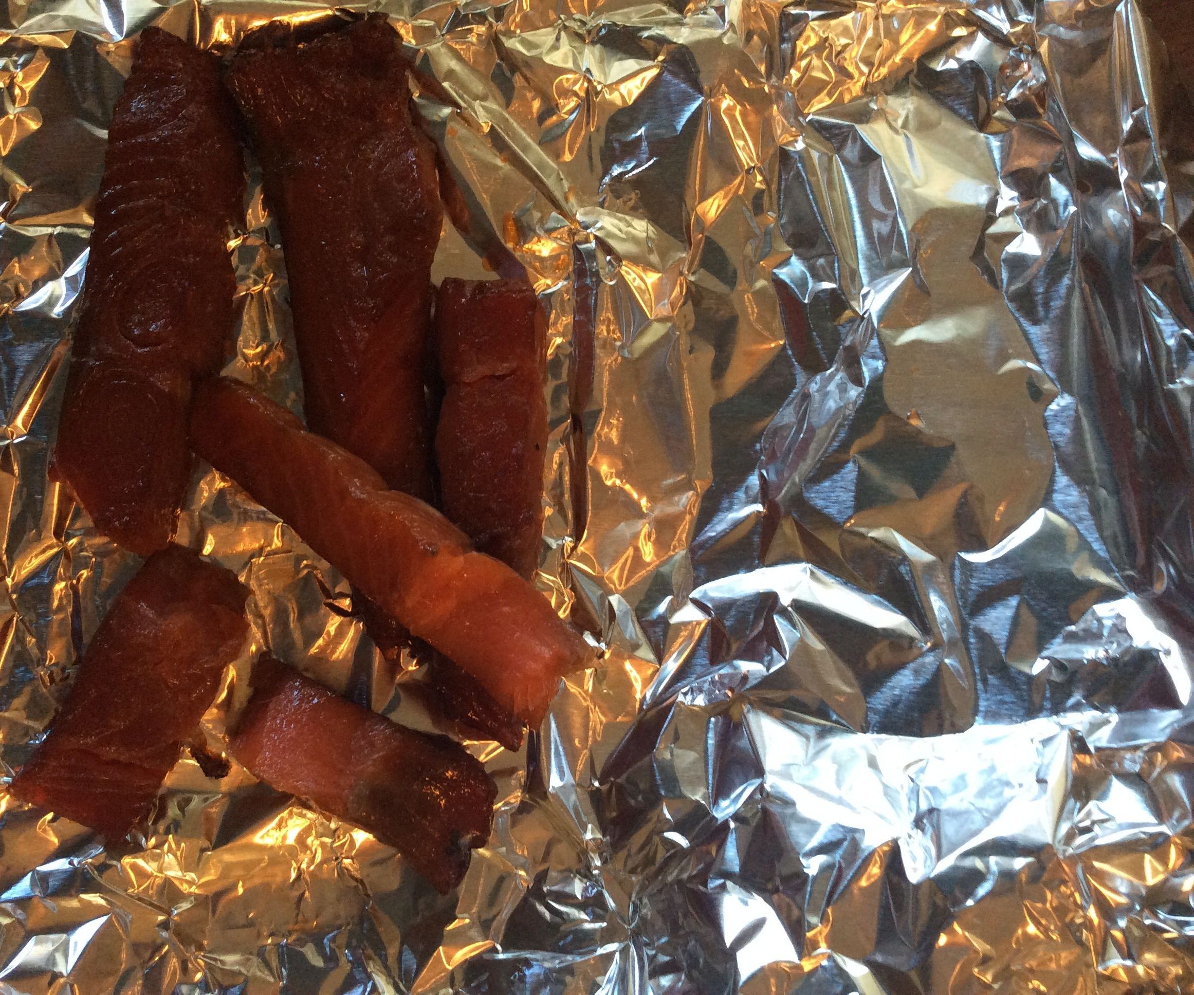 Sweet N' Spicy N' Salty Smoked Salmon "kandy'd King"