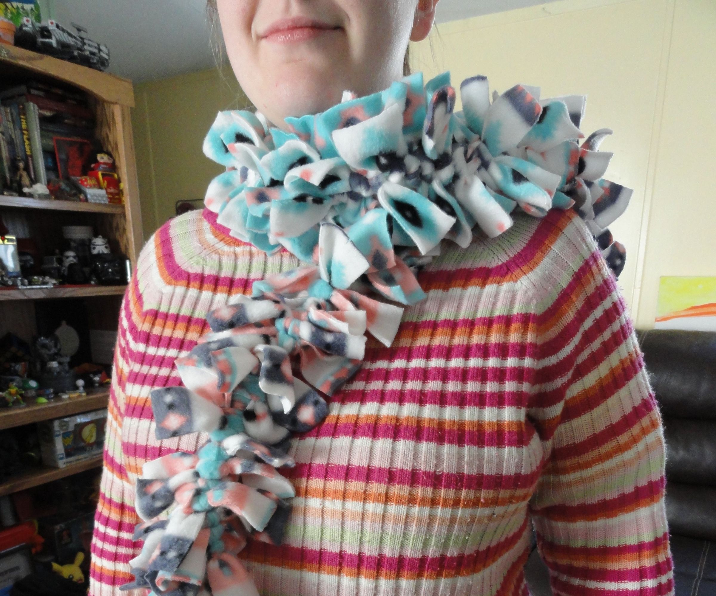 Easy, Warm Fleece Scarf