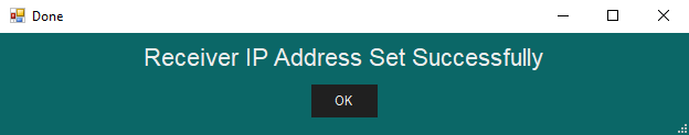 Set Receiver IP