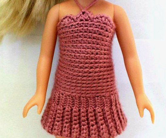 Crochet Doll Summer Dress
