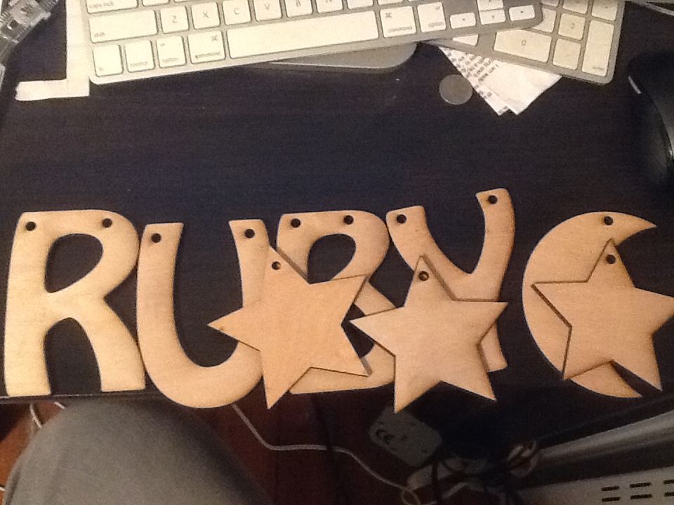 Lasercut Baby Mobile