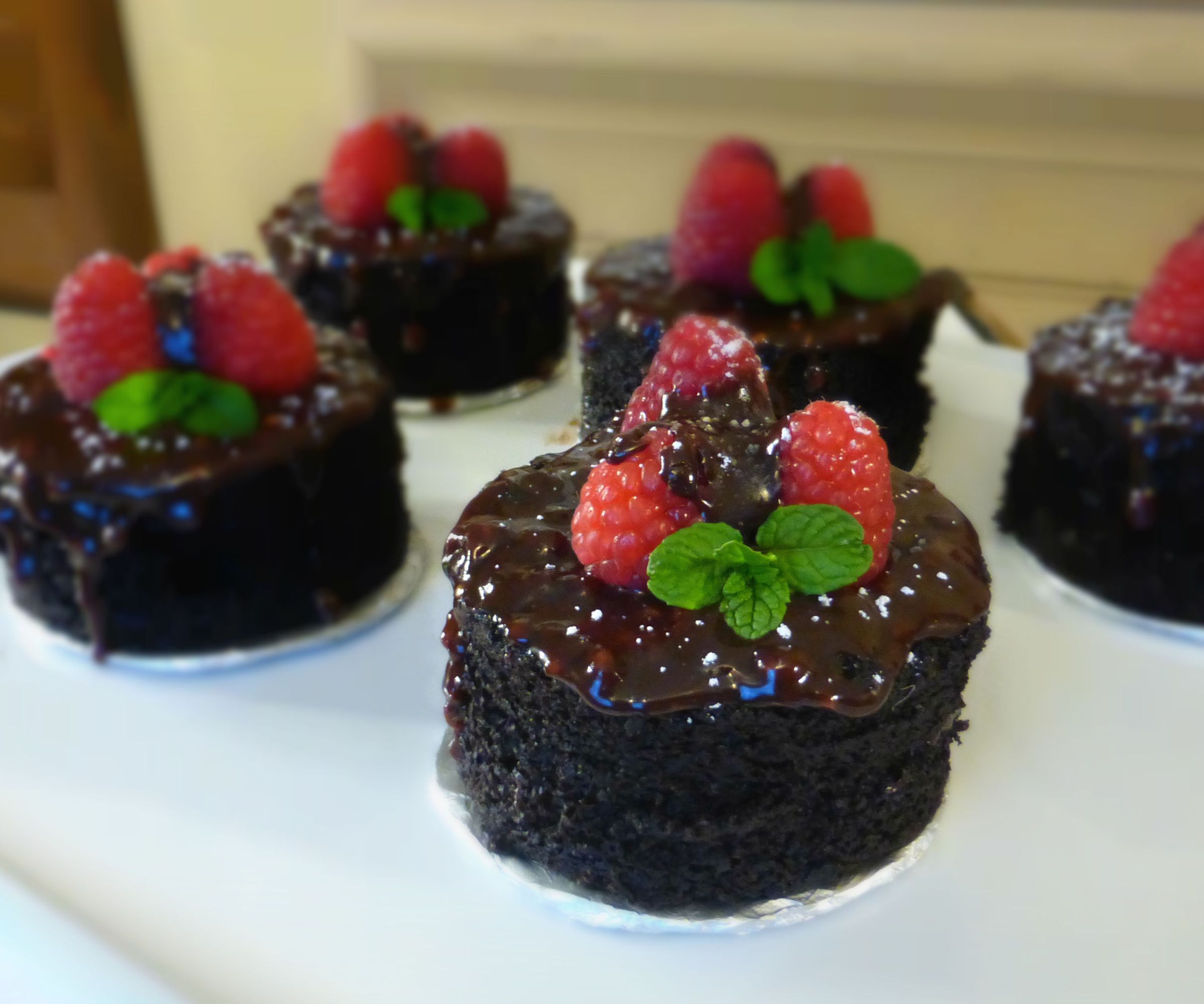 How to Make Mini Raspberry Chocolate Cake | Josh Pan