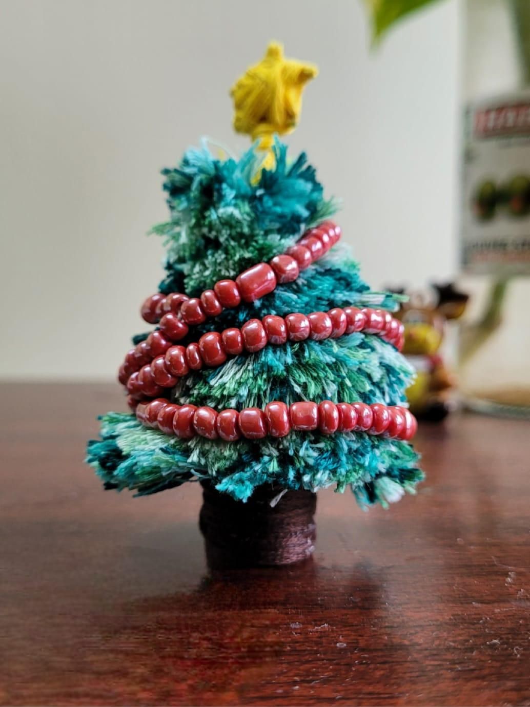 Tree - Handmade Threadwork Stuffed Christmas Ornament 03 main image 1