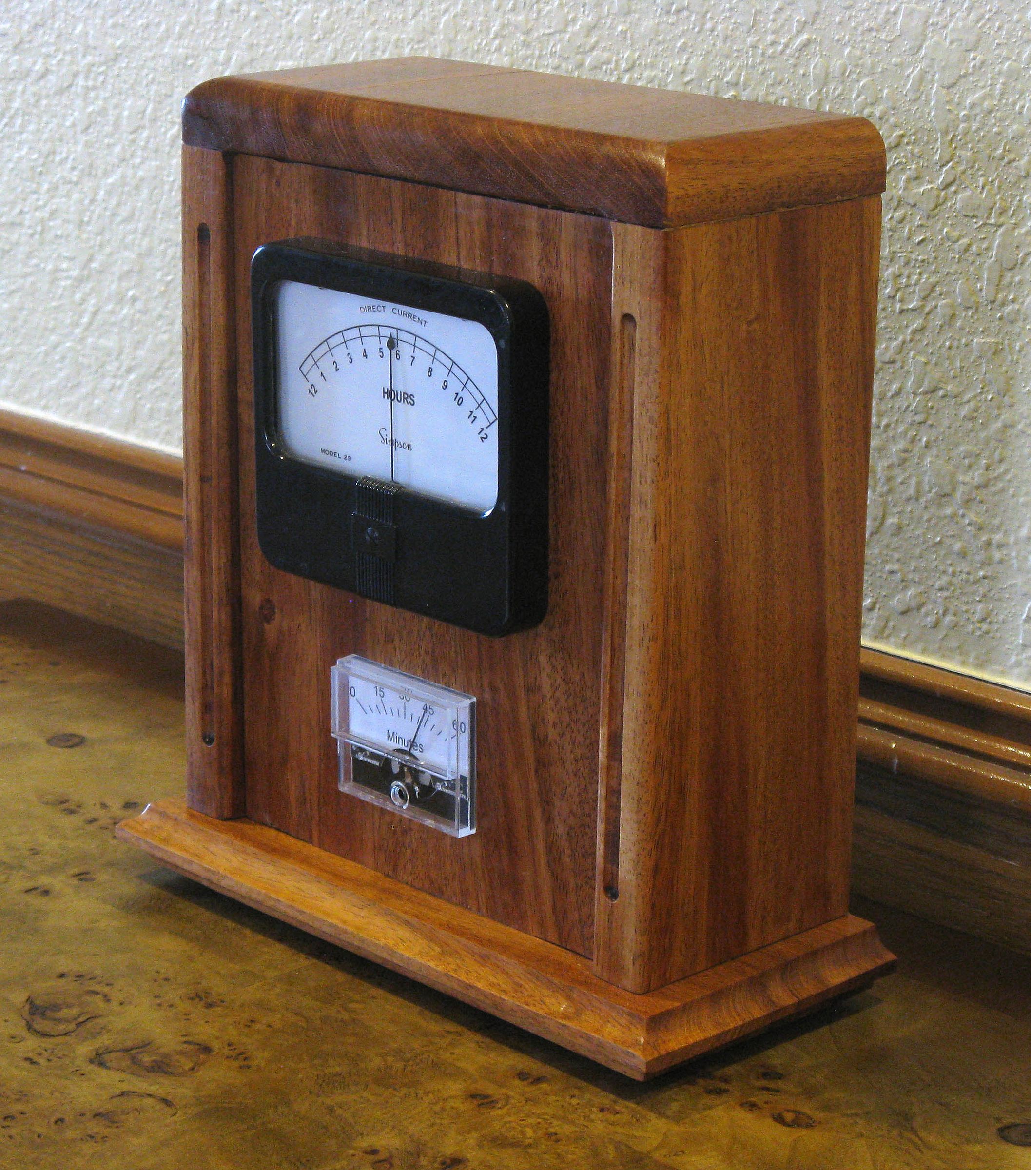 Mantel Clock Case for Chronulator (Meter Clock)