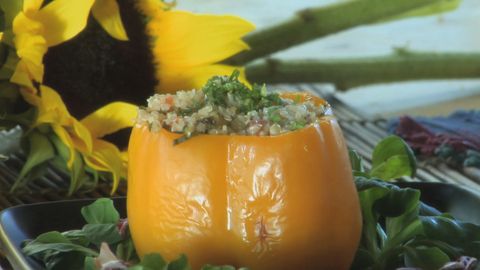 Quinoa Tabbouleh-Stuffed Peppers