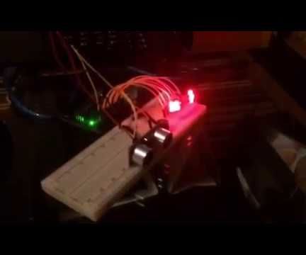 Simple Game for Arduino using Ultrasonic Sensor, Buzzer and LEDs