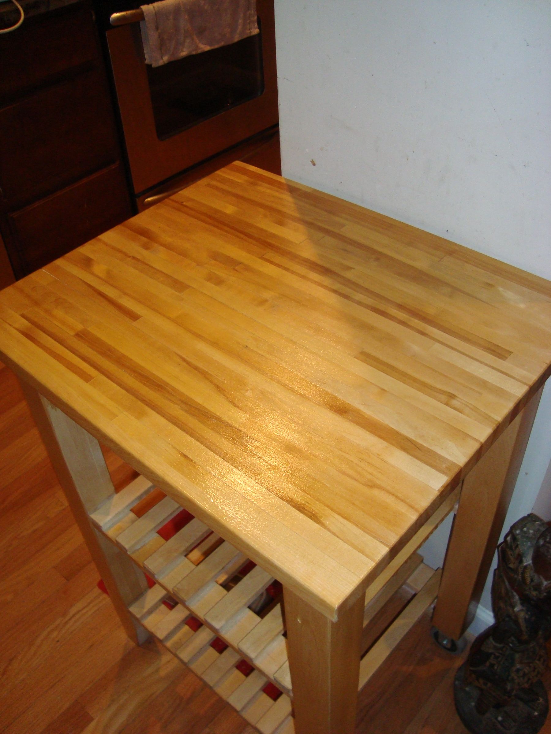 Refinish a Wooden Kitchen Shelf
