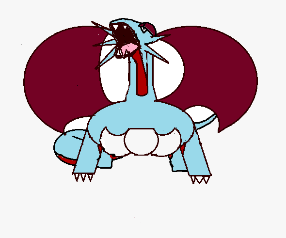 Salamence Drawing in Microsoft Paint
