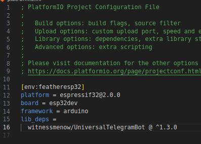 Create PlatformIO Project