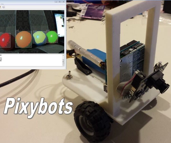 Pixybot Color Tracking Robots 