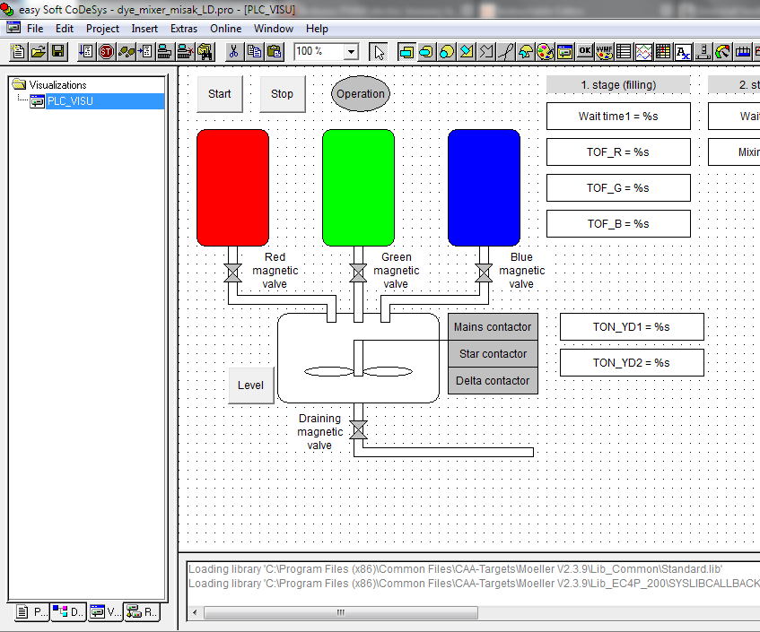 Dye Mixer Plc Program/simulation