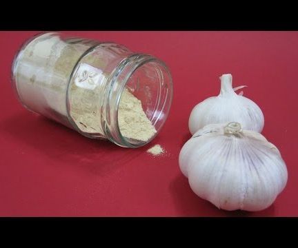 Homemade Garlic Powder and Garlic Salt With Video