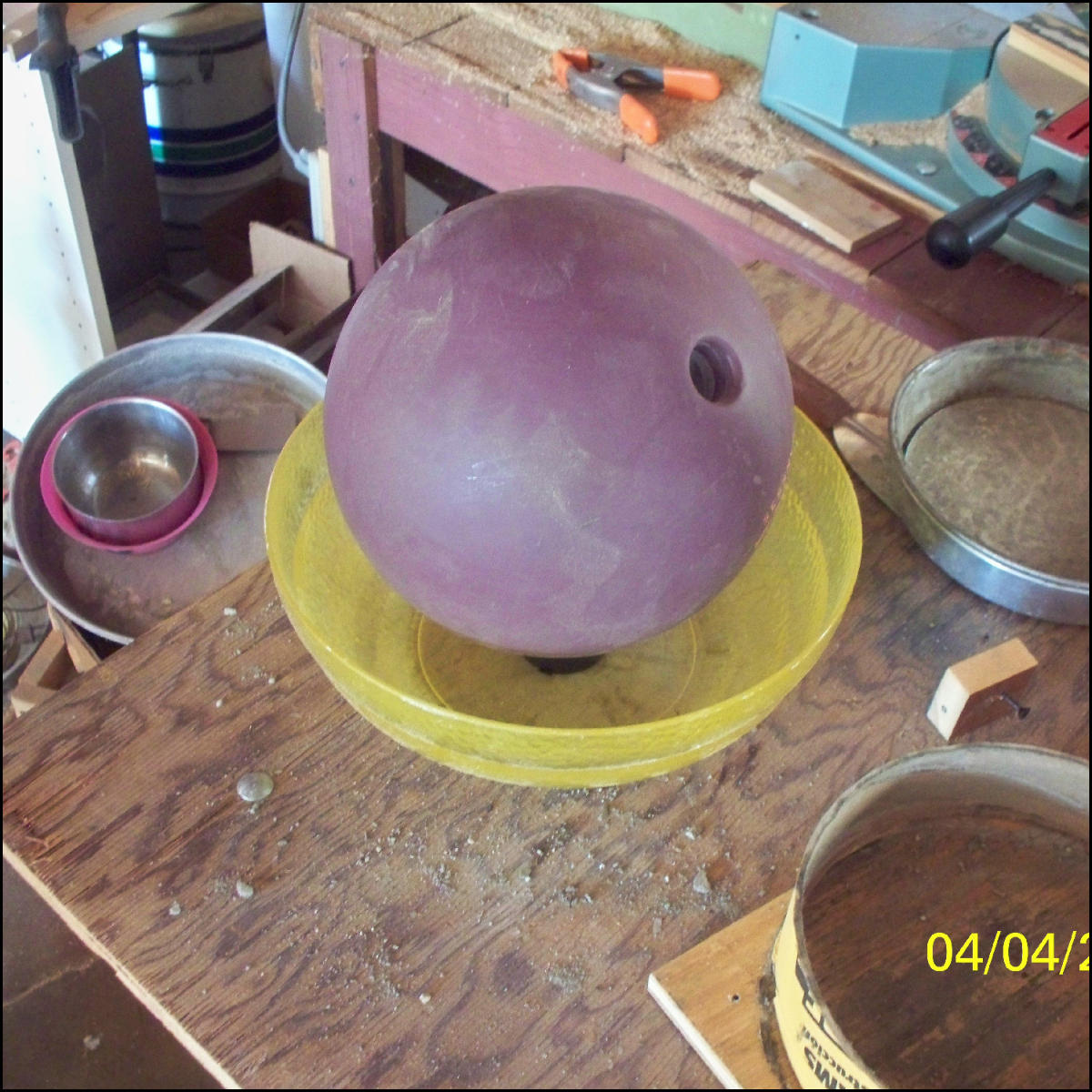 How to Make a Bowling Ball Planter 9 Steps (with Pictures