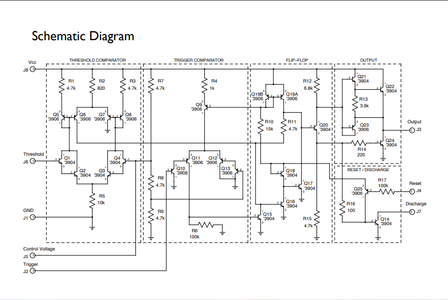 Internal Circuitry of 555 Timer