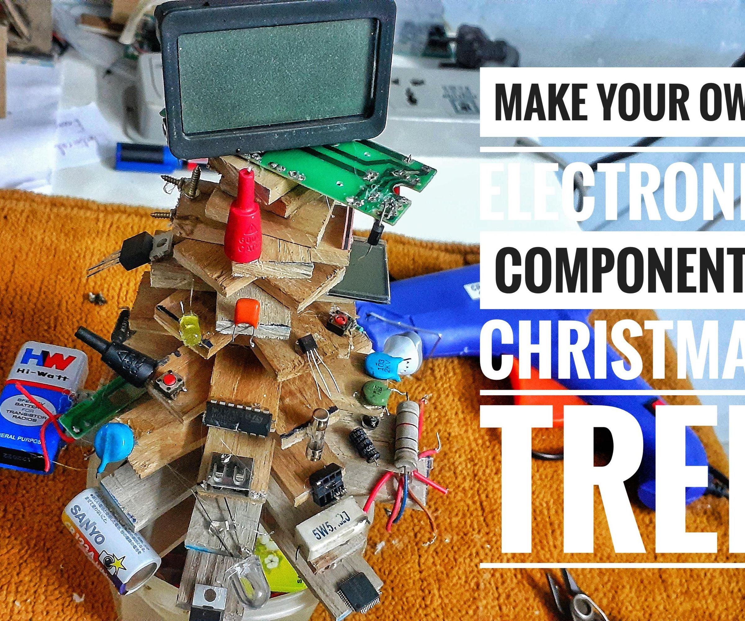 ELECTRONIC COMPONENTS BASED CHRISTMAS TREE