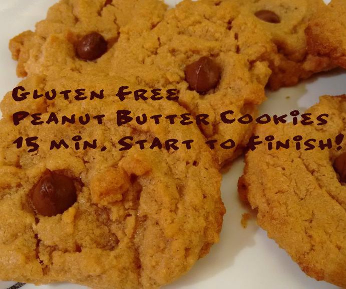 Gluten Free Peanut Butter Cookies: 15 Minutes Start to Finish!