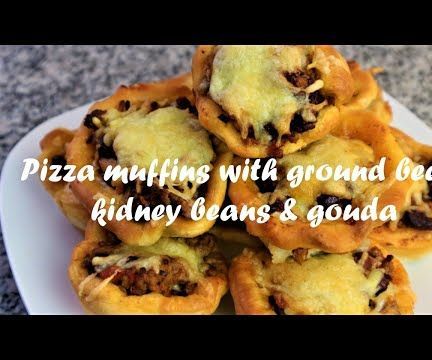 Pizza Muffins With Ground Beef, Kidney Beans & Gouda Cheese Recipe