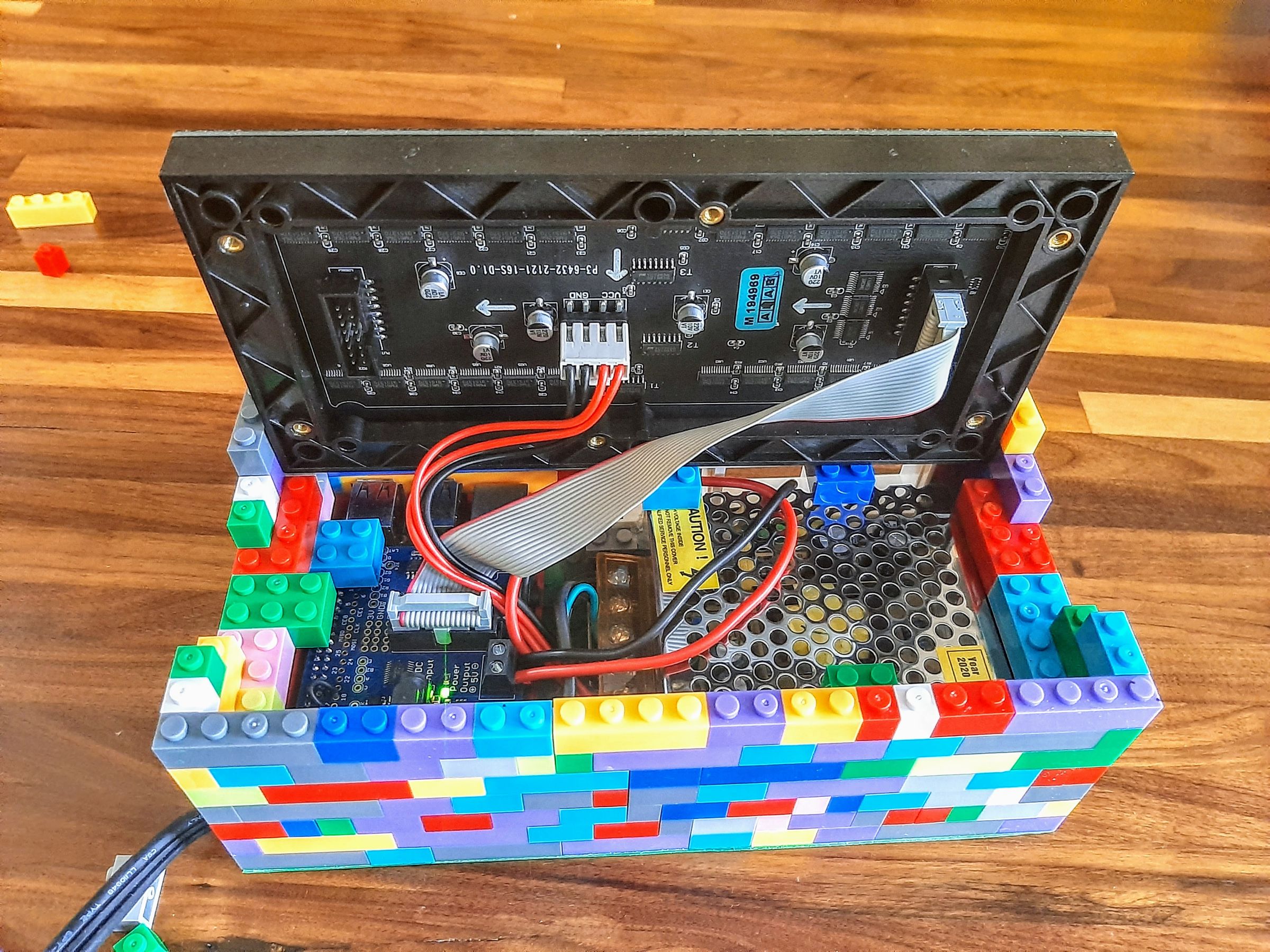 WiFi Programmable RGB LED Matrix Display in Lego Case - Instructables
