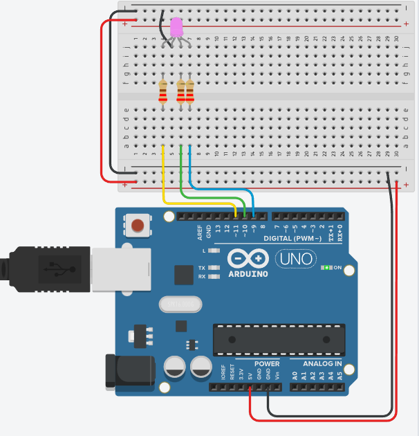 Простой RGB Светодиод